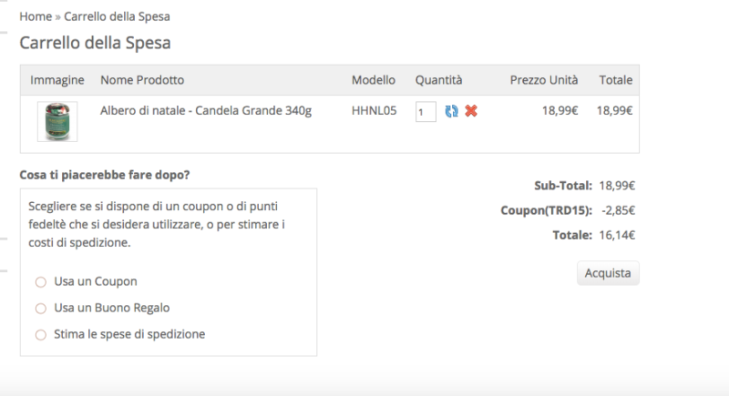 sconto applicato 800x435 - Coupon Cosmopassion: sconto del 15% per gli utenti di trovaregalodonna